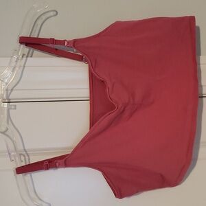 Brami Top XXL cotton maternity Nursing Shirt Bra Hot Pink